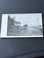 rare train postcard signal crossing reading railroad birdsboro pa wow hard 2 fin picture