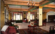 Linen Postcard Lobby at Hotel Marinette in Marinette, Wisconsin picture