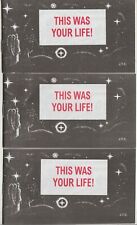 THIS WAS YOUR LIFE: 3 copies Jack Chick Bible tract Sent 1st class from OKLAHOMA picture