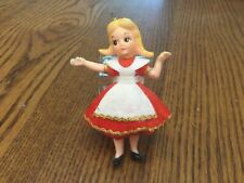 Vintage Flocked Alice in Wonderland-Alice in Red Dress picture