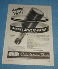 Antique 1945 Ad DuMont Multi-band Cathode Ray Tube  picture