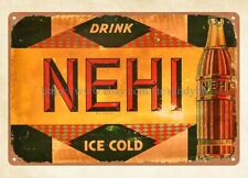 Drink Nehi Ice Cold metal tin sign Drink Nehi Ice Cold metal tin sign picture