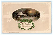 Christmas Germany Embossed 1915 John Winsch Vintage Antique Postcard picture