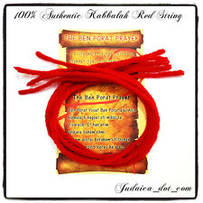 10 Kabbalah Red String Evil Eye Protection Bracelet from Holy Land Prayer Card picture