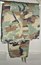 US Army, trousers, hot weather, woodland pattern -- BDU pants / medium / short picture