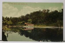 Tarentum PA Old Pump Station Lake 1915 to Freeport Postcard I1 picture