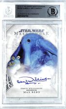 2018 Star Wars Masterwork SIMON J. WILLIAMSON Max Rebo Signed Auto Card BAS Slab picture