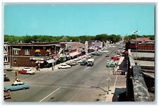 Brookings South Dakota SD Postcard Main Street Center Fertile Region Road c1960 picture
