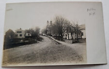 C 1903 RPPC MAIN STREET LEADING INTO MILTON VILLAGE NH SNOW REMNANTS EXC picture