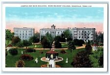 c1920's Campus & Main Building Ward Belmont College Park Nashville TN Postcard picture