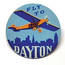 Fly to Dayton Ohio Air Show Airplane Advertising Pocket Mirror picture