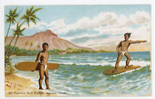 Vintage Postcard-#95-Famous surfriders Hawaiian Islands,  picture