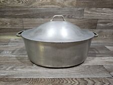 VINTAGE SUPER MAID Aluminum Cookware Oval Dutch Oven Roaster w/#2 Lid picture