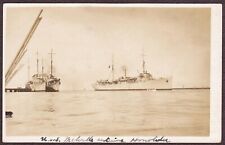 U.S.S. Melville (AD-2) in Honolulu Hawaii RPPC ca. 1920s Real Photo Postcard picture