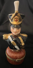 Limoges Handpainted French Calvary Soldier Trinket Box picture