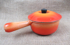 Rare Vintage Le Creuset Ribbed Bottom Saucepan #14 with Lid P14 picture