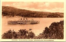 Postcard  Steamer Washington Irving Approaching Poughkeepsie New York, Sepia picture
