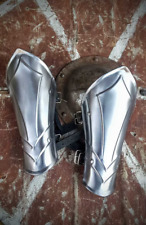 Pair of metal bracers arm protection fantasy warrior costume larp armor Measure picture