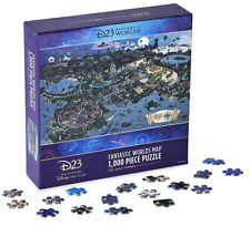 Disney D23 Exclusive Fantastic Worlds Map 1000pcs Limited Puzzle New with Box picture