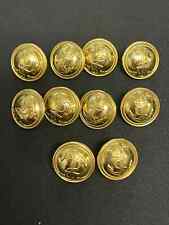 Vintage 10 French NAVY Army Military uniform buttons PARIS picture