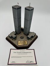 Danbury Mint Twin Towers 911 Commemorative World Trade Center  Serial #T3970 picture