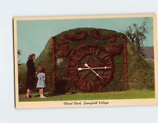Postcard Floral Clock Greenfield Village Dearborn Michigan USA picture
