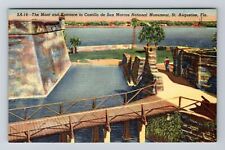St Augustine FL-Florida, Entrance Castillo de San Marcos Natl, Vintage Postcard picture