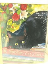 NEW Easy Grasp Puzzle Black Cat 500 pc CHRISTMAS COLLECTION Sealed Snelling  picture