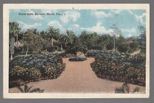 [50977] OLD POSTCARD ROYAL PALM GARDENS in MIAMI, FLORIDA picture