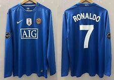 Manchester United rеtro jersey 2008 #7 RONALDO Champions League away picture