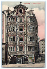 c1910 Building Kath. Casino Innsbruck Tyrol Austria Posted Antique Postcard picture