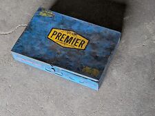 Vintage, distressed Premier Supertanium Cap Screws metal box with contents picture