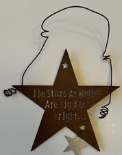 Western Rustic Metal Star Ornament The Stars At Night Are Big & Bright picture