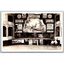 Postcard Stage Interior Historic Pipers Opera House Virginia City Nevada RPPC 04 picture