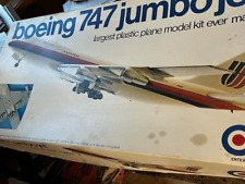 Vintage 1970s Boeing Entex 747 Jumbo Jet Model United Airlines  - Complete- Rare picture