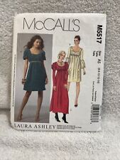 Uncut Discontinued Laura Ashley Mccall's Pattern 5517 misses Sz 6-14 picture