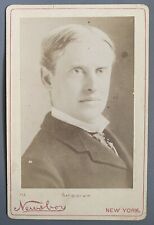 1890s Nat Goodwin MLB Chicago Cubs 1885 NL Pennant Trophy Presenter Cabinet Card picture