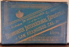 Antique 1894 SF Midwinter International Exposition Souviner Illustration Book picture