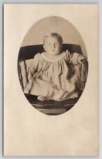 Cute Baby Robert Elder With His Face of Fear Real Photo RPPC Postcard K25 picture