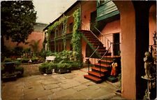 Mansion Montegut Patio New Orleans Louisiana Vintage Postcard spc8 picture