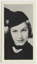 Judith Barrett 1938 Hill Famous Film Stars Tobacco Card #39 - Arabic Text Back picture
