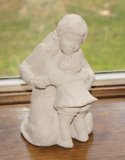 Vtg AUSTIN PROD Dee Crowley BRIGHT EYES 1989 Statue Mother Hugging Girl 8.75