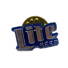 Miller Lite Beer Milwaukee Wisconsin Brewery Plastic Lapel Hat Pin Pinback picture