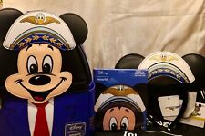 Brand New Loungefly D23 Pilot Mickey Walt's Plane Mini Backpack 4 Piece Bundle picture