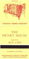 Halifax Canada The Henry House Luncheon-Dinner-Cocktails Vintage Matchbook Cover picture