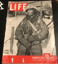 1945 February 26 LIFE Magazine Winter Soldier WW2 picture