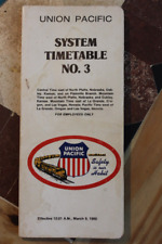 UNION PACIFIC RAILROAD SYSTEM EMPLOYEE TIMETABLE #3  MARCH 9,1980 NICE   picture