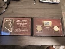 JOHN F. KENNEDY / ABRAHAM LINCLON MEMORIAL COINS AND COMMEMORATIVE STAMP SET(S) picture