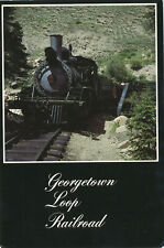 GEORGETOWN LOOP RAILROAD OVER CLEAR CREEK COLORADO -unused chrome 4x6 postcard picture