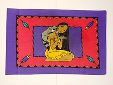 Vintage 90s Disney Pocahontas & Meeko Double Side Pillow Case Multicolor picture